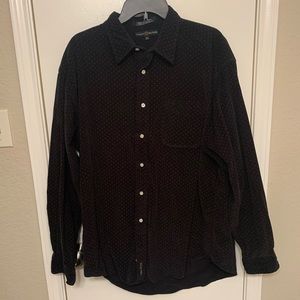 Vintage Tommy Hilfiger Black Corduroy Button Down